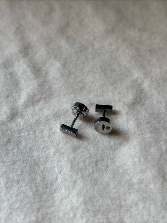 Fossil Jewelry - Fossil Silver Straight Bar Stud Earrings